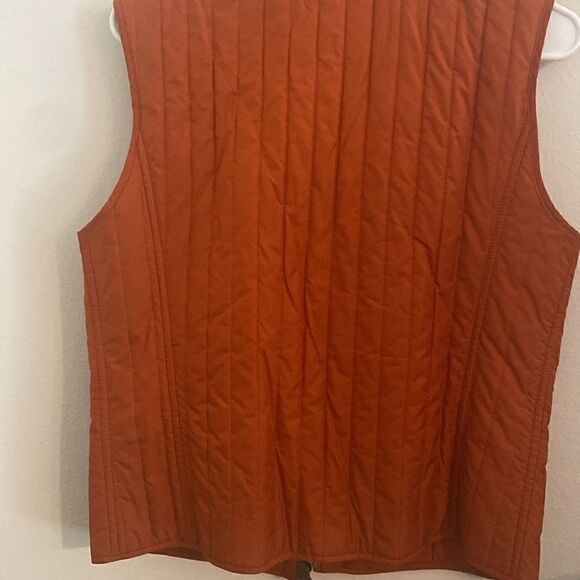 EUC MaxMara The Weekend Collection Quilted Orange Puffer Vest - Picture 11 of 12
